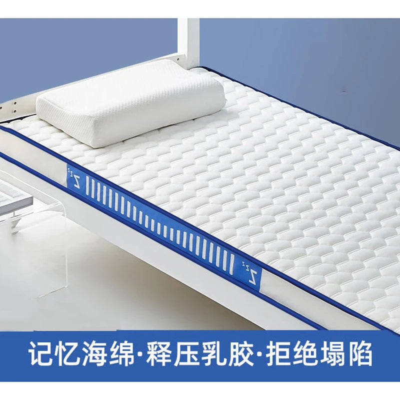 Latex Memory Cotton Mattress Cushion – Children & Home Tatami Mat, Custom Single 90x190cm, Dorm
