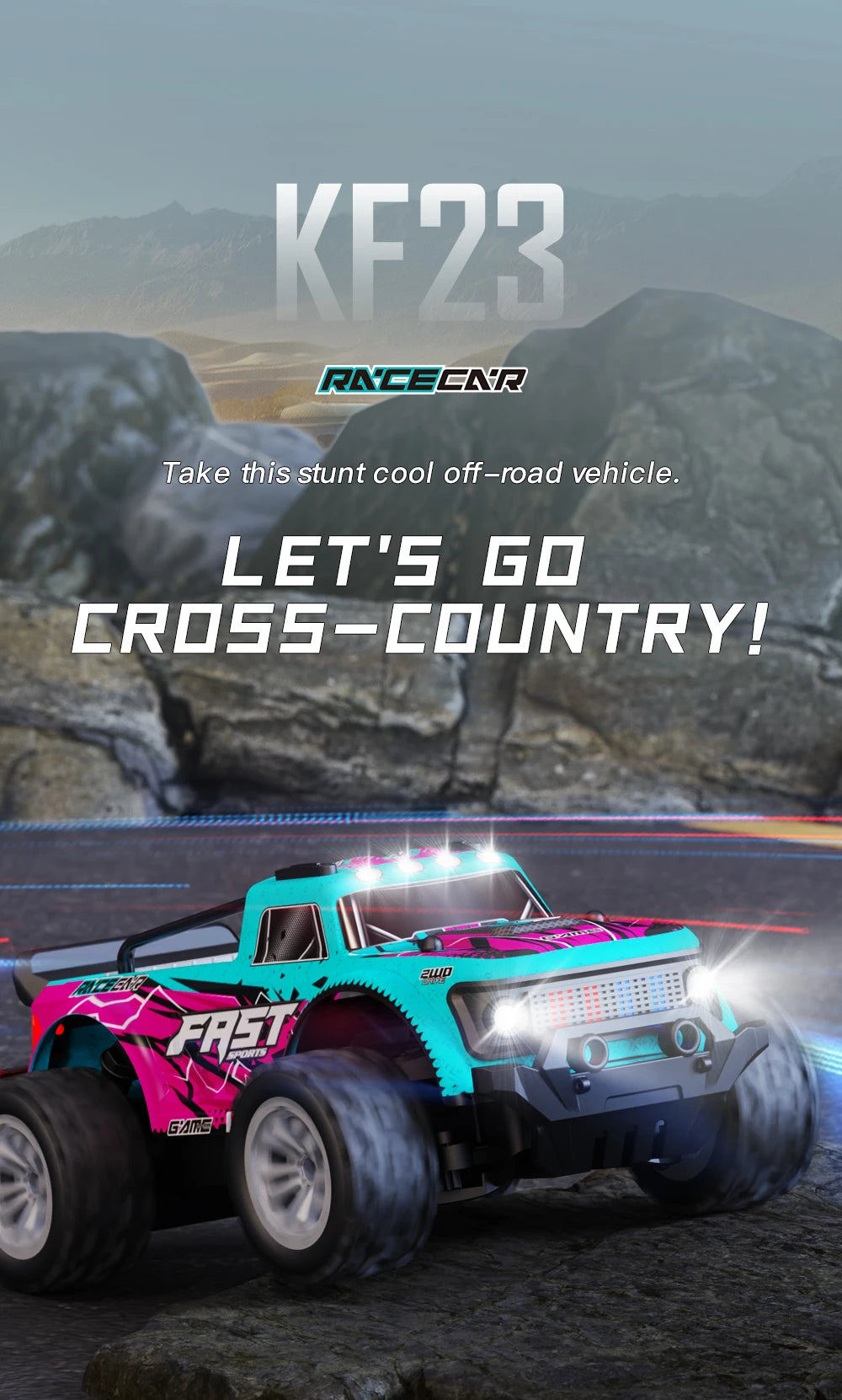 ZWN 1:16 / 1:20 Scale 2.4G RC Off-Road Climbing Car with LED Light – Multi-Model Kids Gift