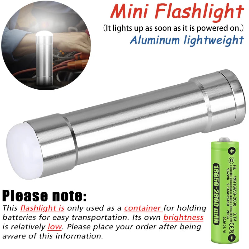 Zoomable LED Flashlight – USB-C Rechargeable, 3 Modes, Waterproof, 8–12hr Runtime for Camping & Hunting