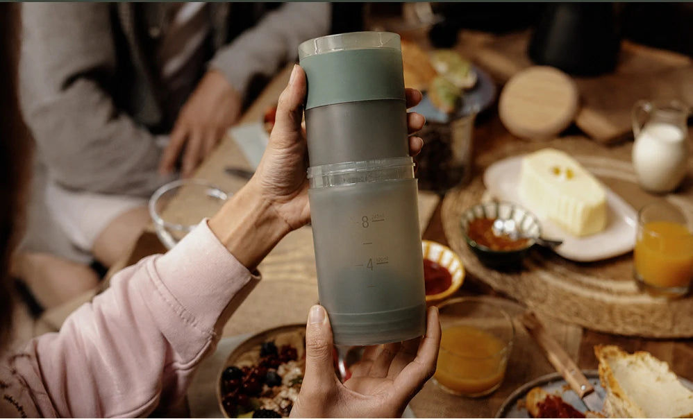 Coffee Anywhere, Anytime — WACACO Prestina All-in-1 Portable French Press | Foldable Manual Brewer for Camping, Hiking & Travel