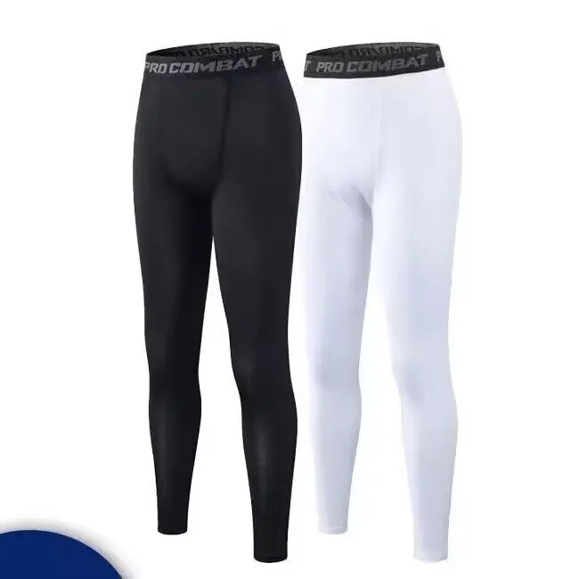 Men's High-Performance Compression Leggings — Moisture-Wicking Tights for Running, Gym & Training