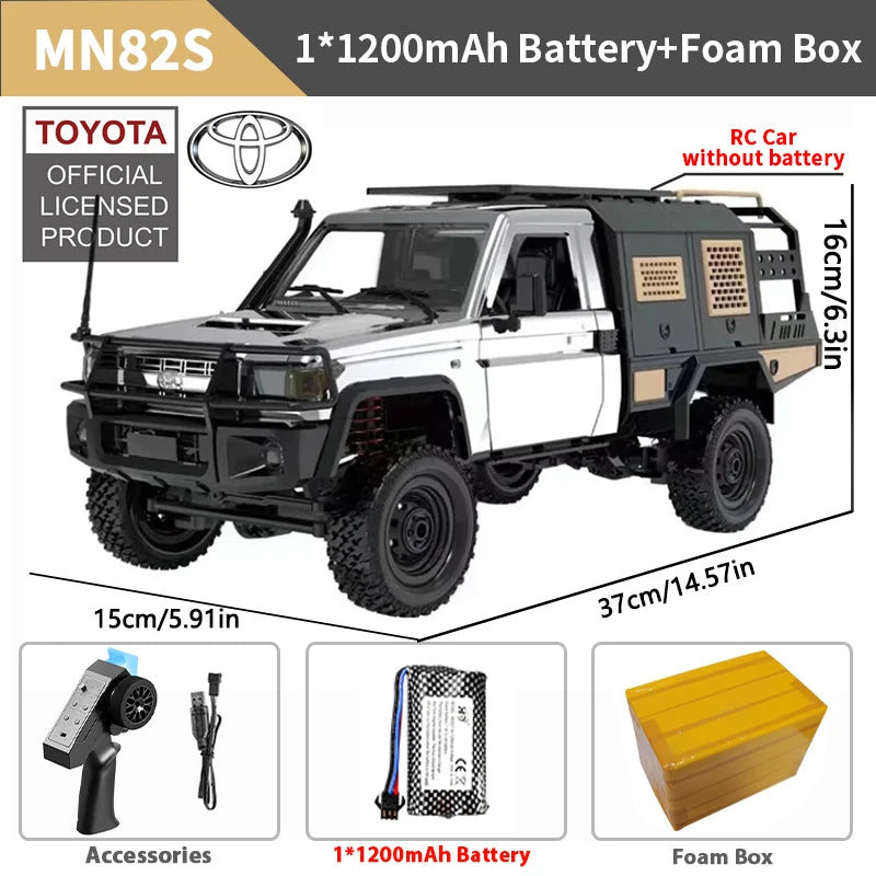 MN82 / MN82S / LC79 1:12 Scale 4WD RC Pickup Truck – Remote Control Off-Road Crawler for Kids