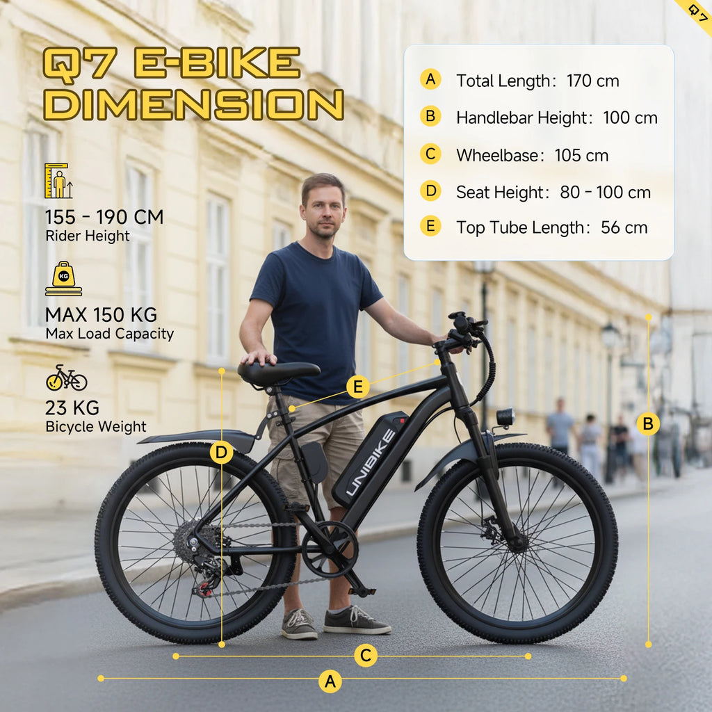 Aairsk 400W Front Suspension Electric City Bike — 36V 10Ah 26" 7-Speed Outdoor Commuter E-Bike (US Stock, Free Shipping)