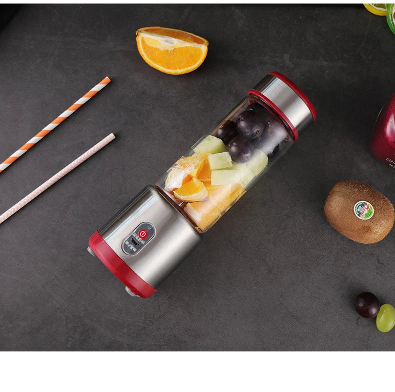 Multifunction Portable USB Rechargeable Blender – Electric Fruit Mixer, Orange Juicer & Milkshake Maker