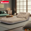CAMEBUST Foldable Car Air Mattress – Inflatable Sofa Bed for Home & Outdoor Use, Brown/Grey