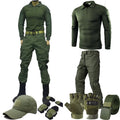 Men's Tactical Outdoor Training Suit – Hunting Shirt, Cargo Pants & Multi-Piece Uniform Set