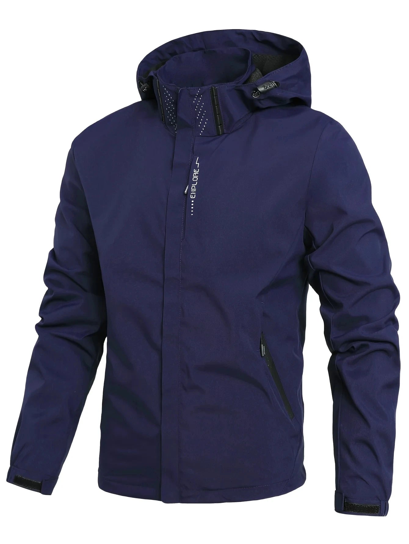 Men's Lightweight Waterproof Hooded Rain Jacket — Packable Outdoor Shell
