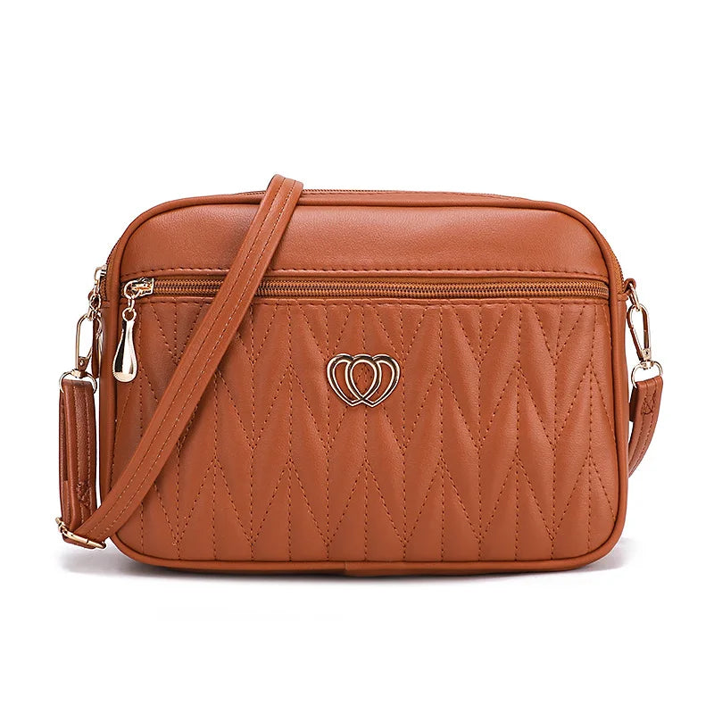 Soft PU Alligator Flap Crossbody Bag – Tassel Shoulder Purse for Women