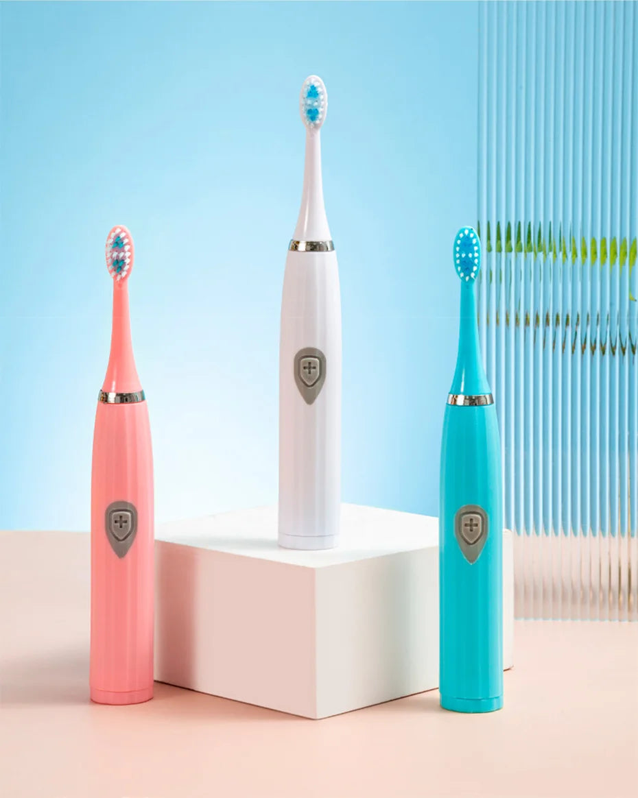 Tongwode Sonic Electric Toothbrush for Adults – Soft Bristle, IPX6 Waterproof, 3 Brush Heads