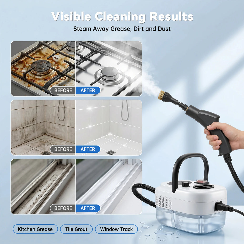 Handheld Steam Cleaner – 2500W, 6 Levels & 1.2L Tank