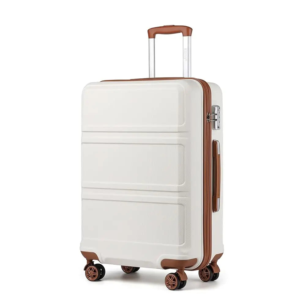 Kono ABS Hard Shell Luggage Set — 4 Spinner Wheels & TSA Lock