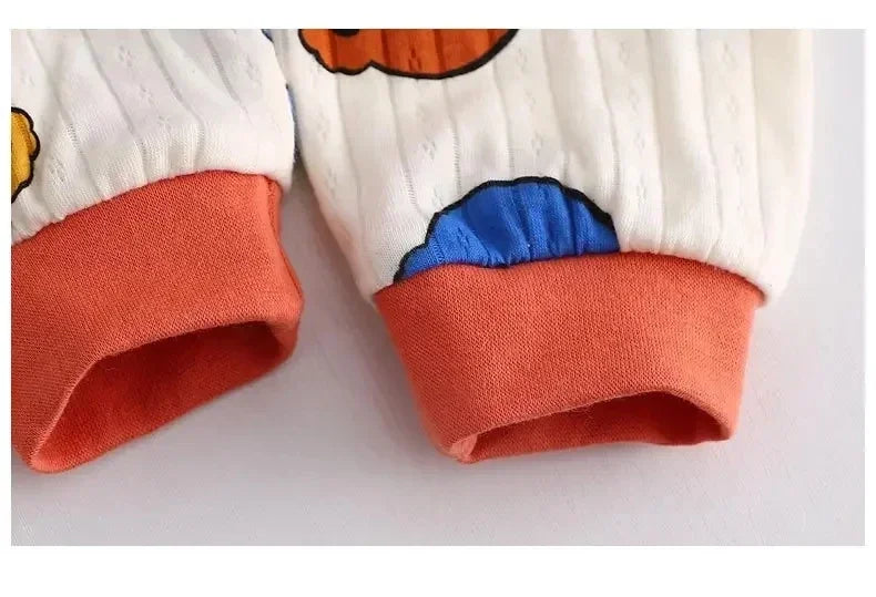 Kids' Long Sleeve Cartoon Pajamas | Lightweight Comfortable Fabric Sleepwear Outfit