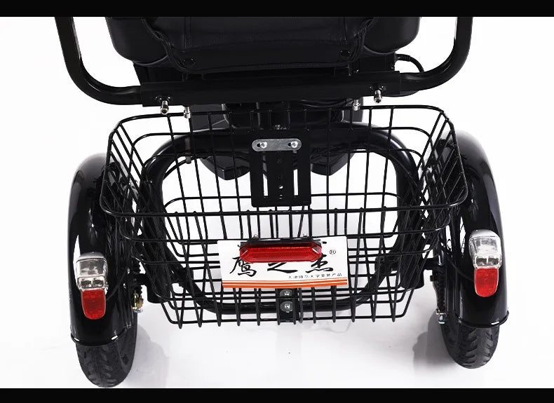 3-Wheel Electric Mobility Scooter for Adults, Folding Long-Range Design