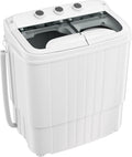 Portable Grey Compact Mini Washer & Dryer Combo — 17.6 lbs with Soaking Function for Apartments, Dorms, RVs & Camping