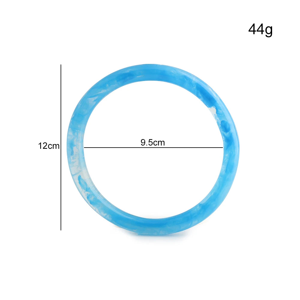 Circle Resin Bag Handles O-Ring DIY Accessories — 2PCS Removable Plastic Wallet Rings