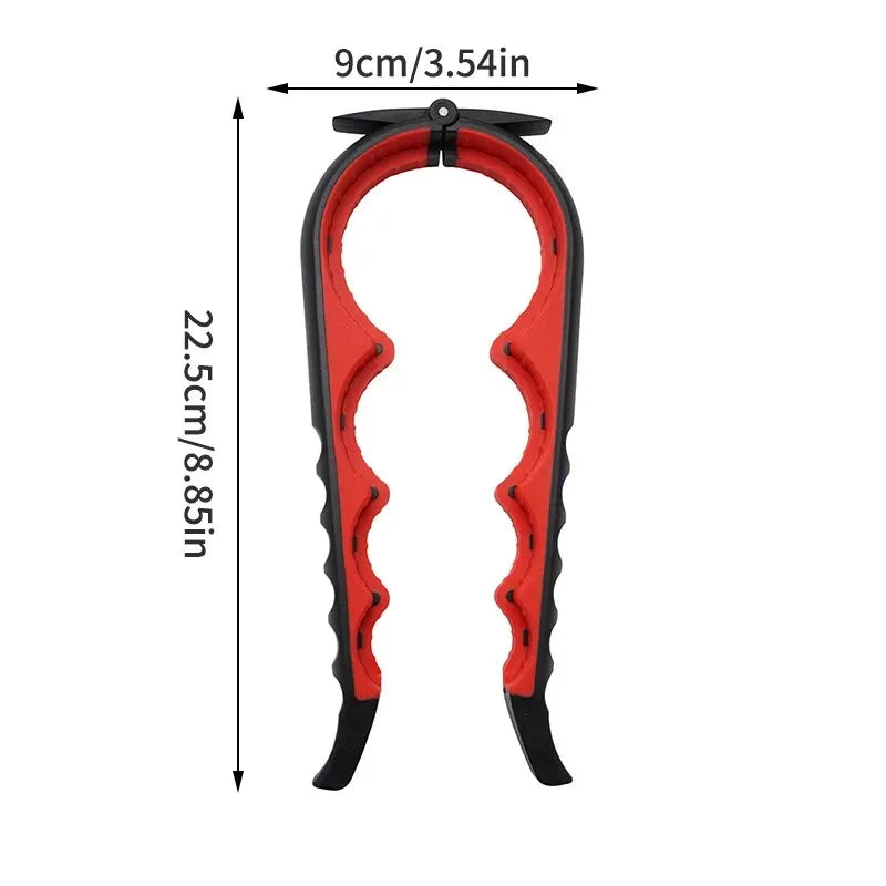4-in-1 Multifunctional Can & Bottle Opener – Anti-Slip Ergonomic Cap Twister, PP+TPR, Black & Green