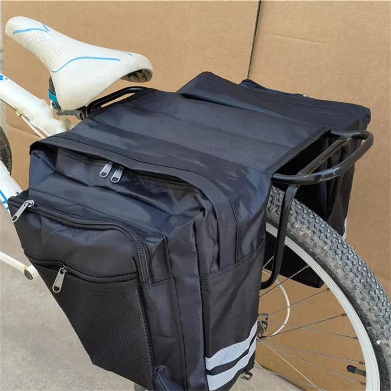 Waterproof Bicycle Rear Seat Bag — Double-Sided Reflective