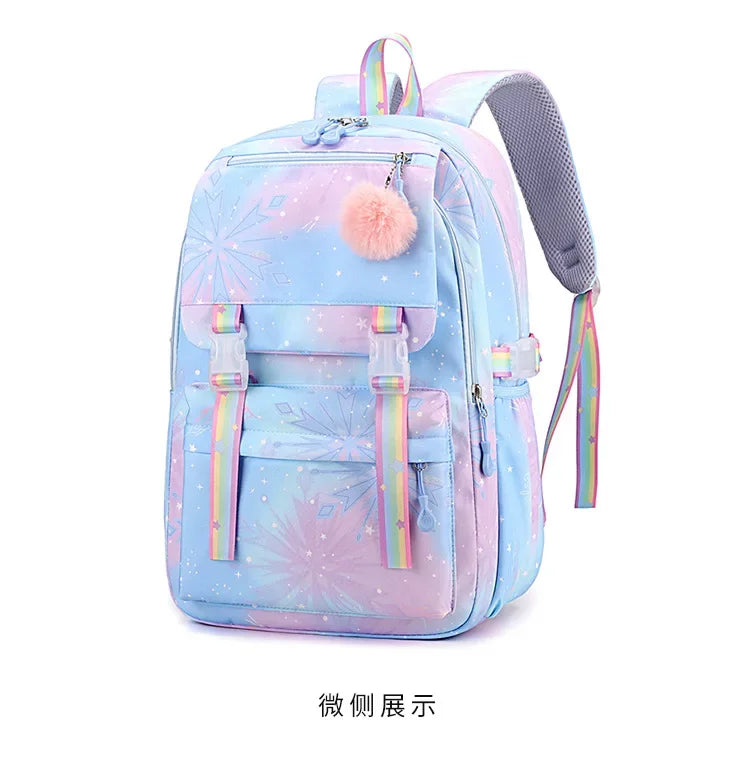 Custom Print Nylon Backpack – Laptop School & Travel Bag for Women