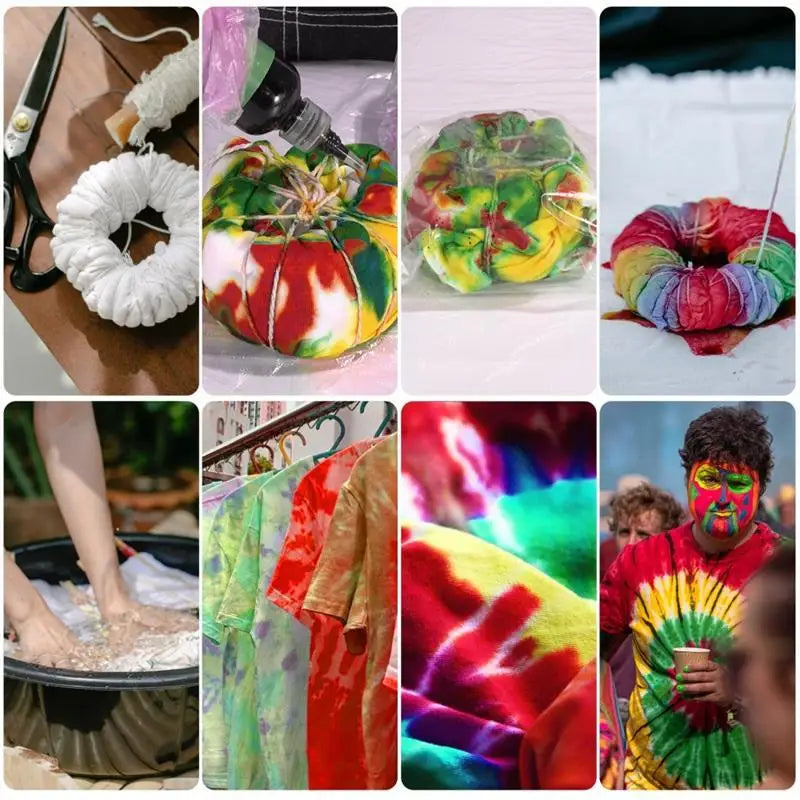 Transform Any Fabric with Color — Tie Dye Powder | 50ml Bottle, 27 Colors, Cotton & Nylon, No-Cook Formula