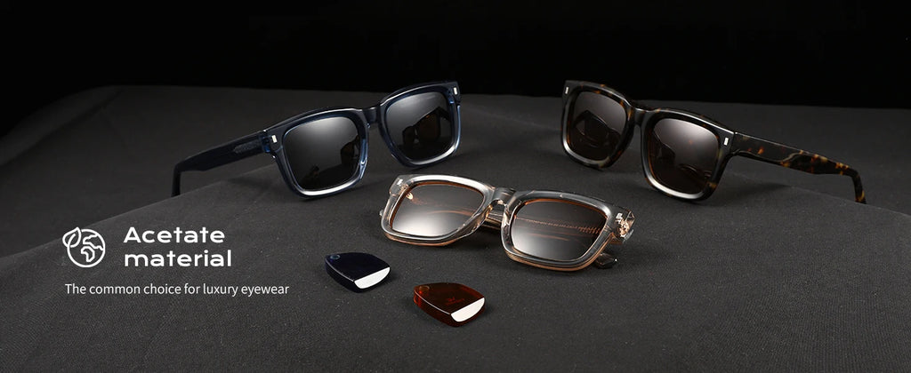 ZENOTTIC Handmade Acetate Square Polarized Sunglasses | Fashion Patchwork Shades ZS6240
