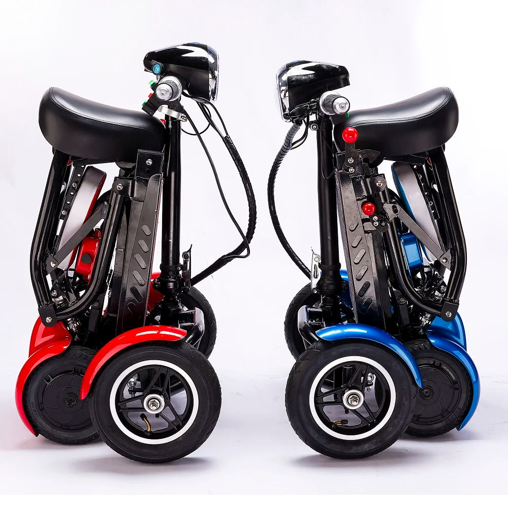 4-Wheel Mobility Scooter for Seniors, Foldable Electric Travel Scooter