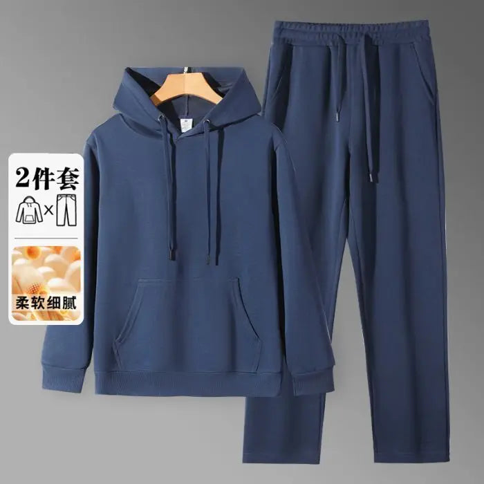 Men's Hoodie & Sweatpants Set – Loose Fit Casual Autumn Sports Suit