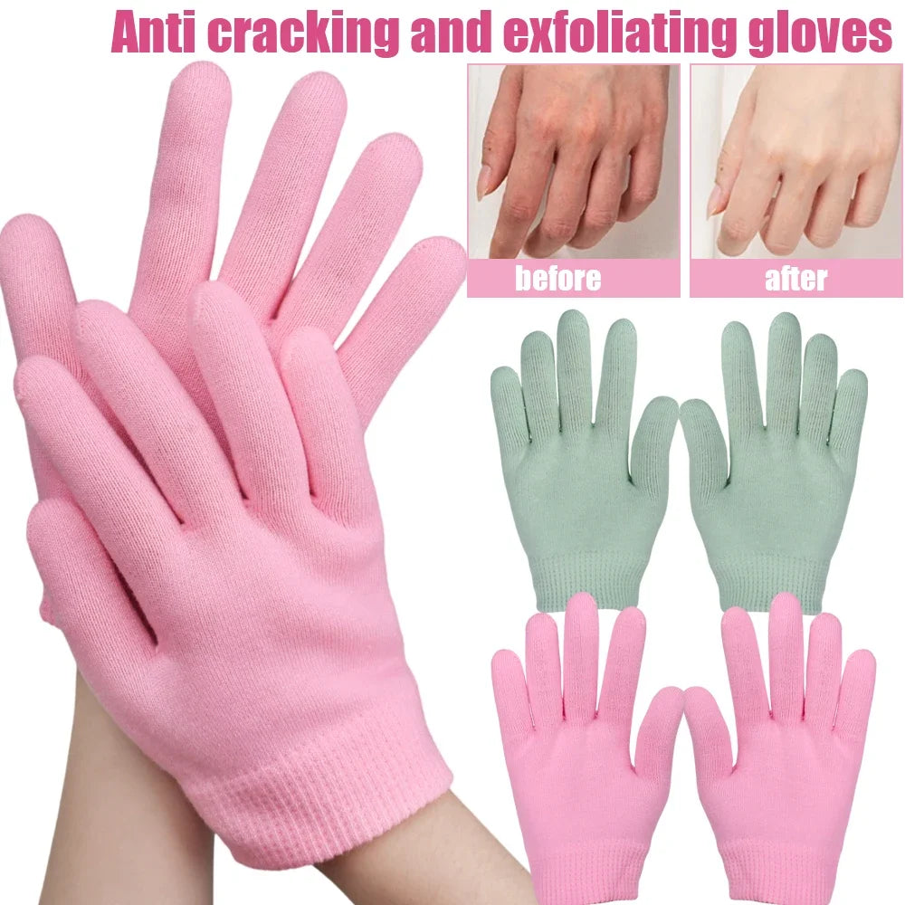 Silicone Moisturizing Hand & Foot Mask Socks – Reusable Exfoliating Gloves