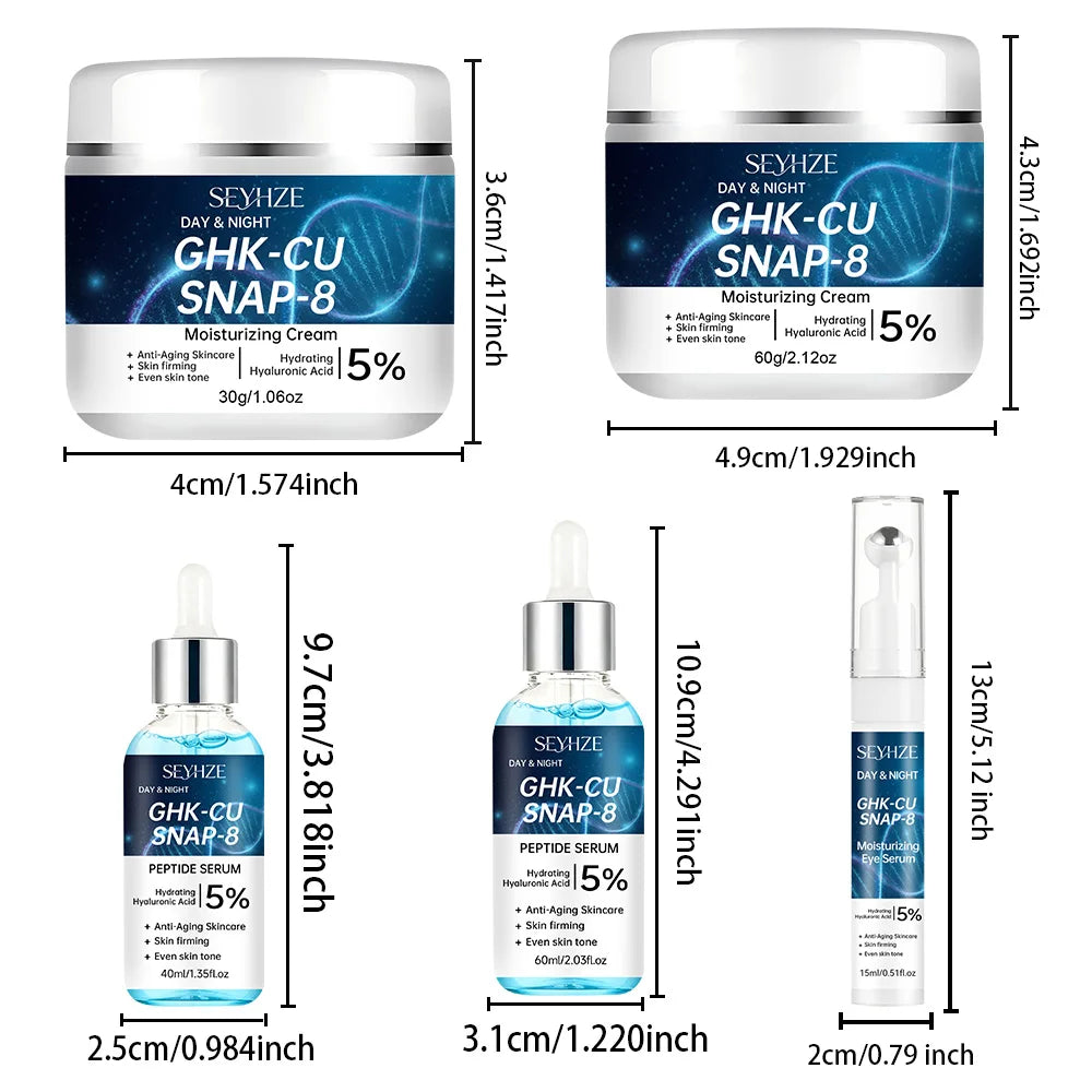 SEYHZE 3-Piece Facial Skincare Kit – Eye Essence, Moisturizing Cream & Serum for Lifting & Hydration