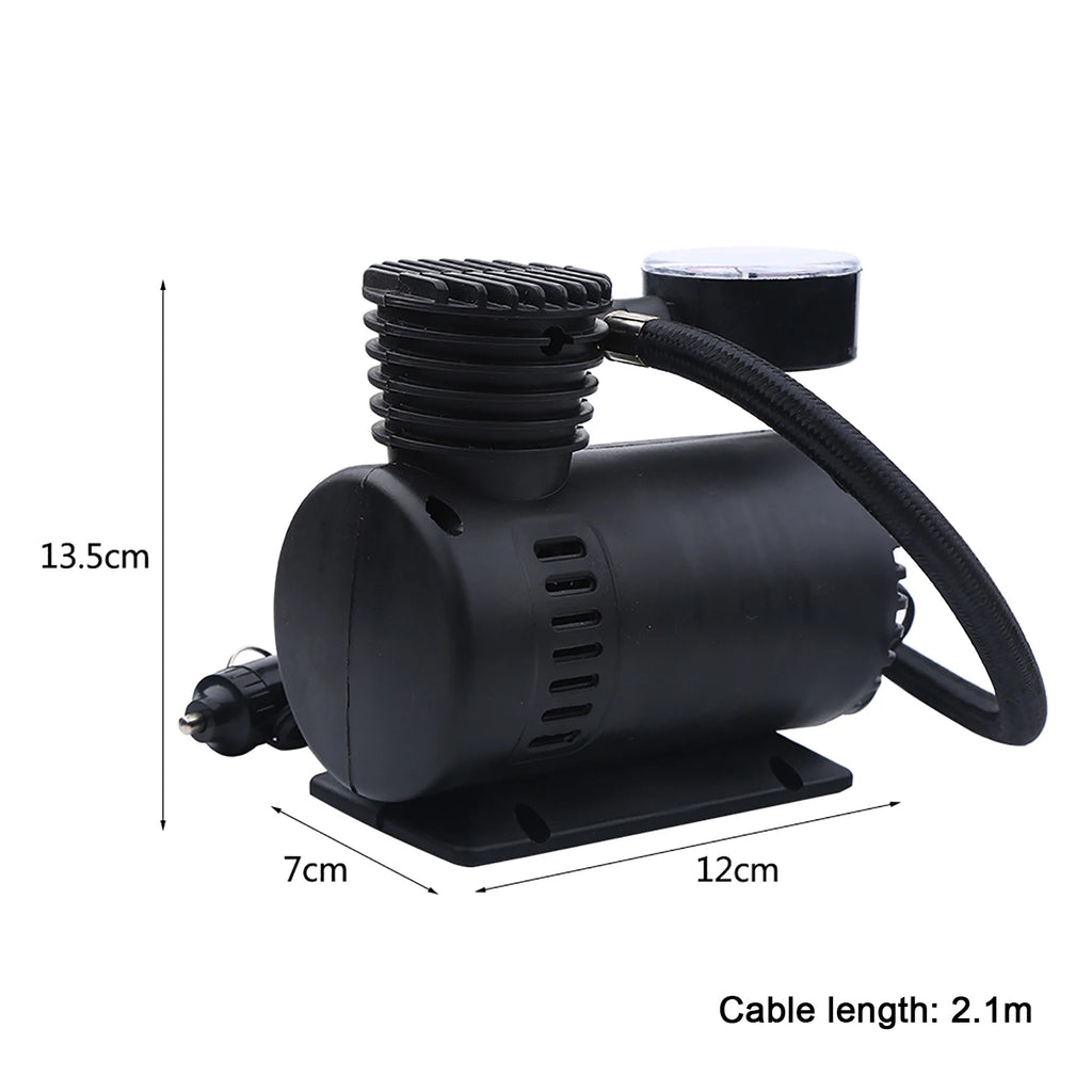 12V Portable Air Compressor for Bike Tires and Sports Balls