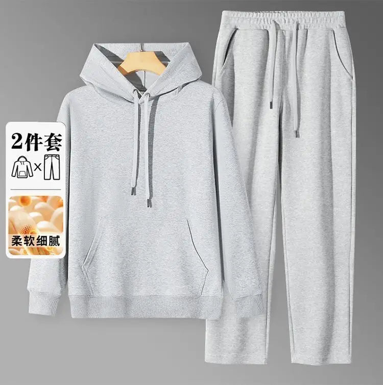 Men's Hoodie & Sweatpants Set – Loose Fit Casual Autumn Sports Suit