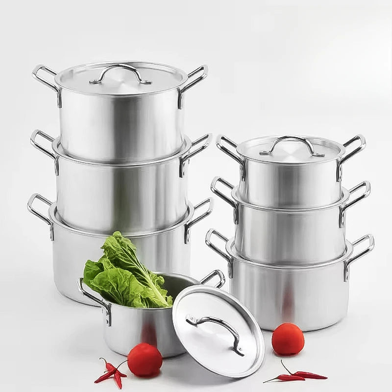 Aluminum Cookware Set – Stackable 5- & 7-Piece Options