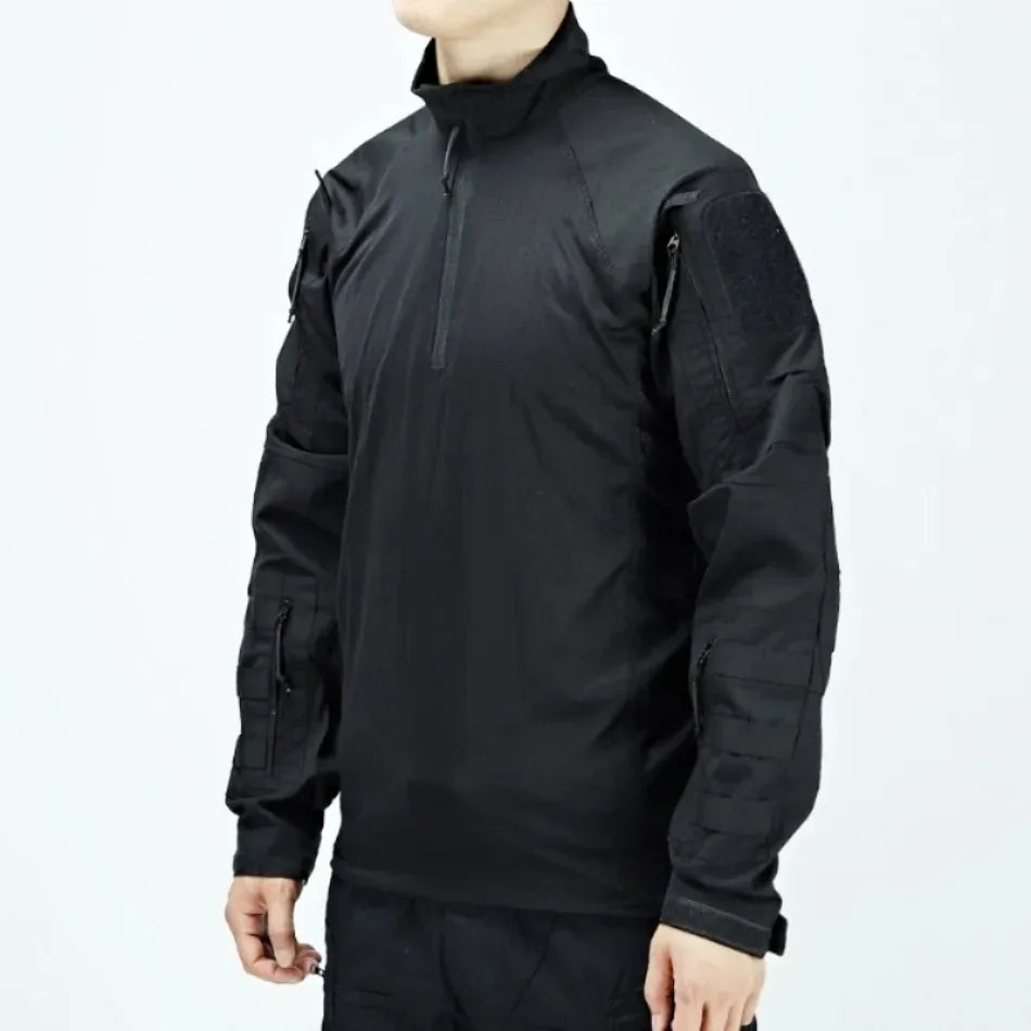 Men's Tactical Camo Combat 2-Piece Set – Waterproof Quick-Dry Hunting Training Suit