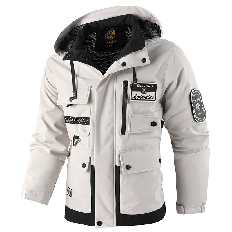 Men's Detachable-Hood Lightweight Jacket