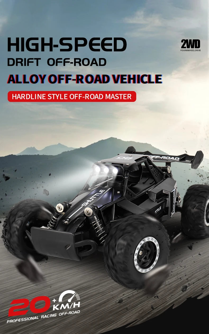 ZWN DK087 1:16 / 1:20 Scale 2WD RC Off-Road Climbing Car with LED Light