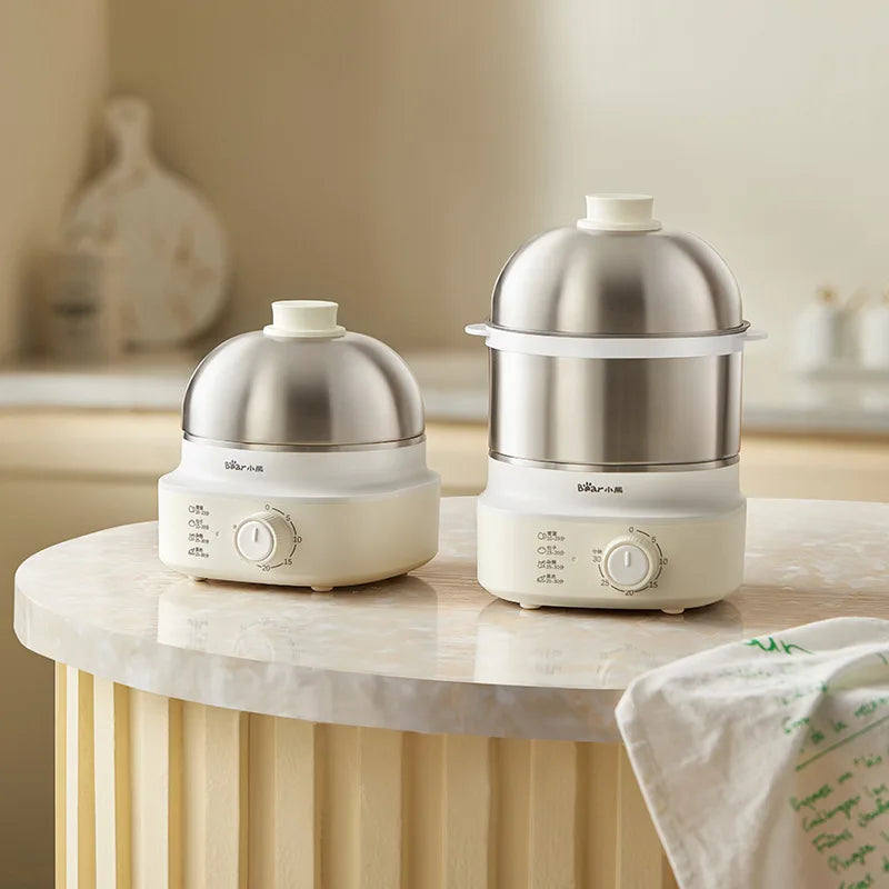 360W Electric Egg Cooker with Timer — Multicooker Steamer
