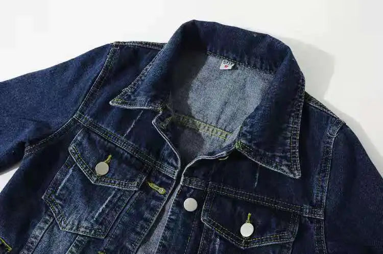Women's Denim Jacket – Short Casual Jean Coat in Pink, White, Light Blue & Lavender
