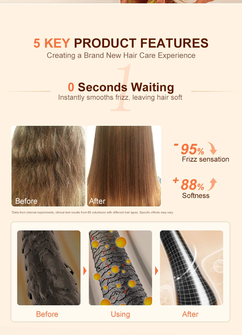 PURC Magic Smoothing Hair Oil Repair Damaged Frizz Hair Serum Instantly Soft Nourish Hair Treatments Essence Hair Care Products