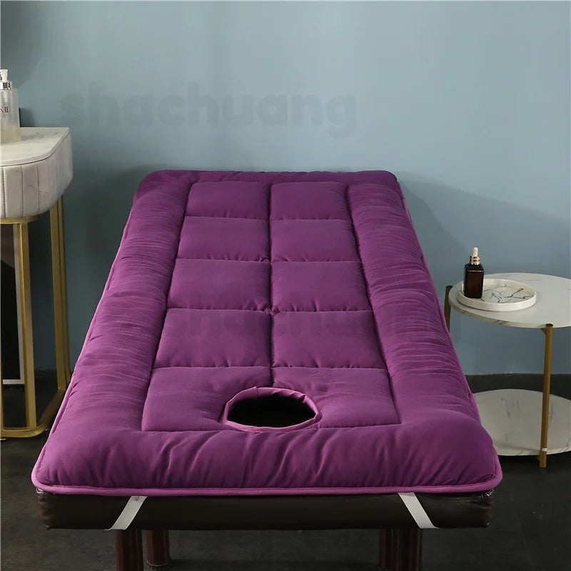 Professional SPA Massage Table Pad – Foldable Facial Bed Cushion with Elastic Bands