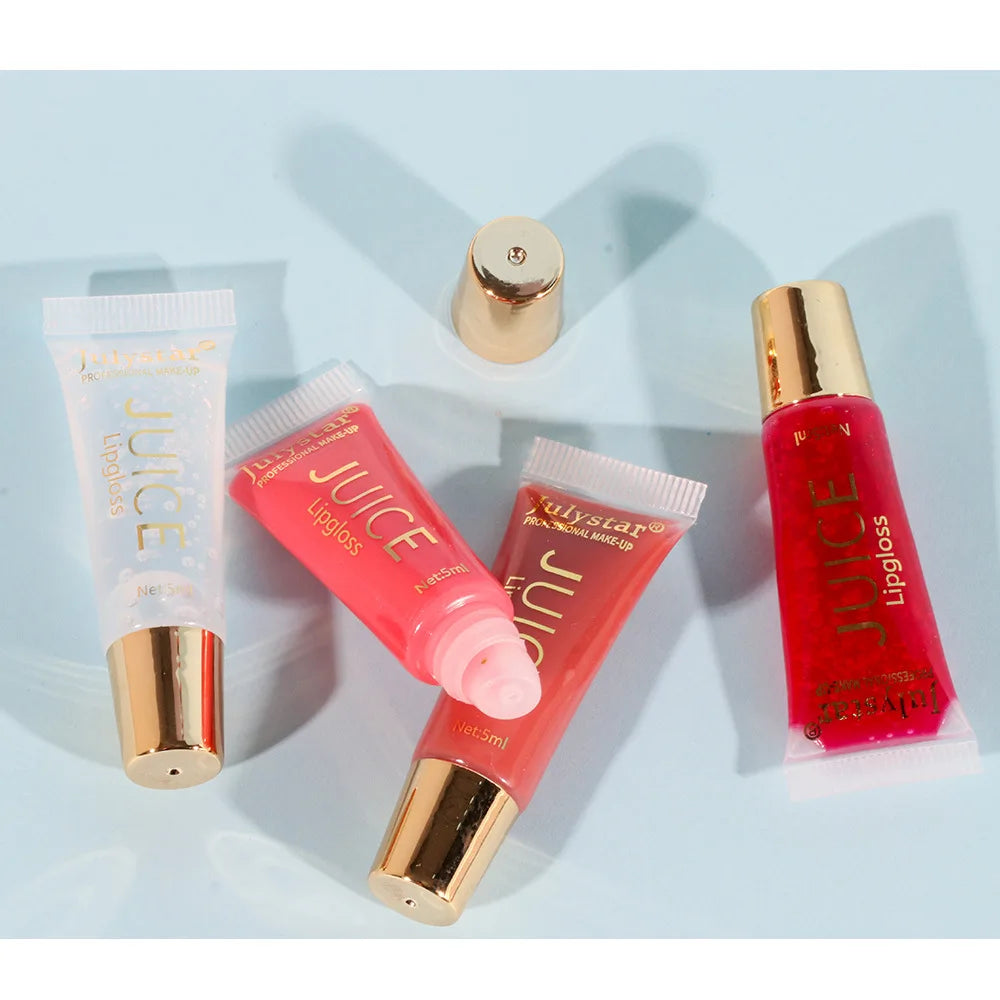 6 colors Lip Gloss Long lasting Moisturizing Mirror Lip Oil, Fruit Flavor, Pudding Lip Moisturizing, Water Radiant Lip Honey