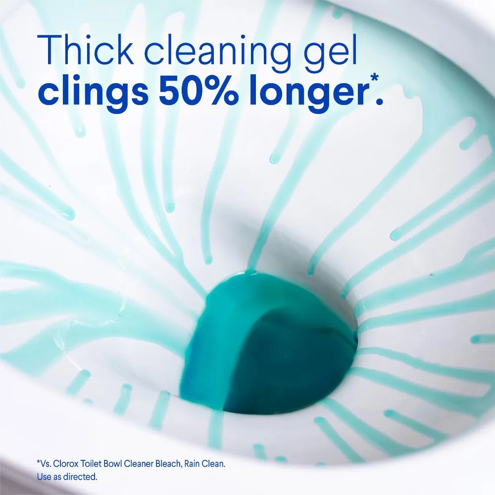 Sparkling Clean in Seconds — Toilet Bowl Cleaner Gel with Bleach | 3X Cleaning, Ocean Mist, 24 fl oz, Pack of 2