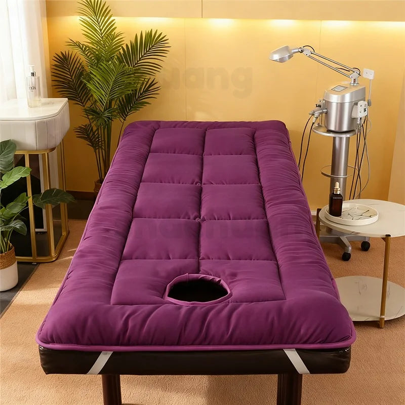 Professional SPA Massage Table Pad – Foldable Facial Bed Cushion with Elastic Bands