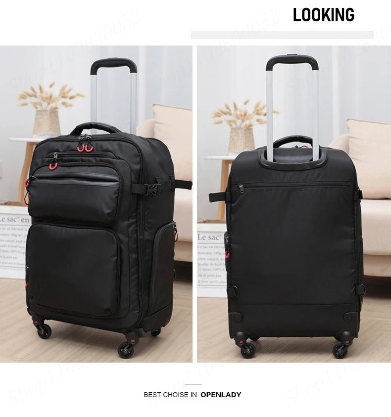 Wheeled Laptop Backpack – Waterproof Cabin Travel Bag