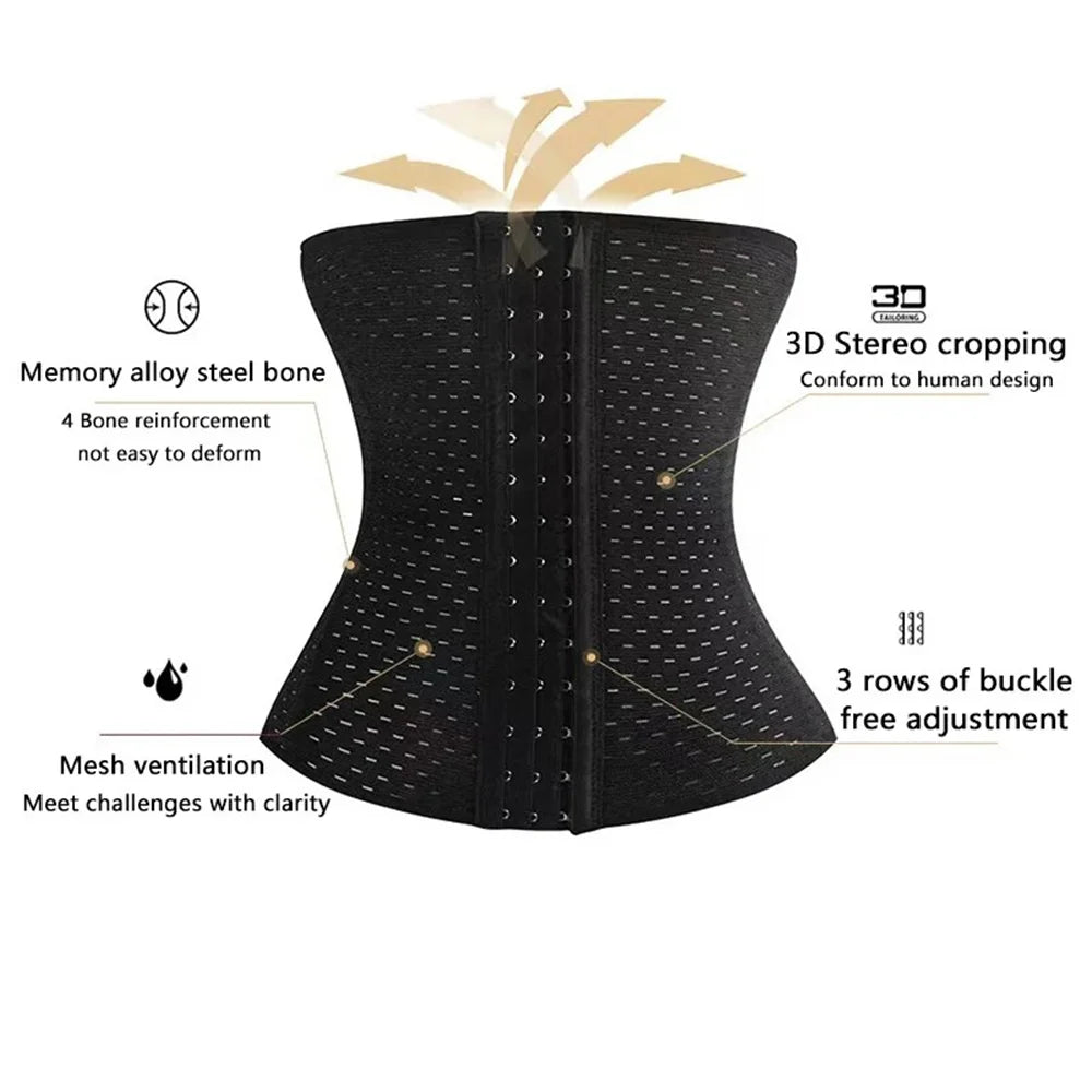 Slim. Support. Recover. — Women’s Tummy Slimming Belly Band Shapewear | Waist Cincher Corset, Postpartum Support, S–XXL, Black