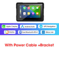 5"/7" Motorcycle CarPlay Screen – Wireless CarPlay & Android Auto, GPS Navigation, Dual Bluetooth, IPX7
