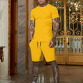 Men's Breathable T-Shirt & Shorts Casual Summer Sport Set – Fashionable Outdoor 2-Piece