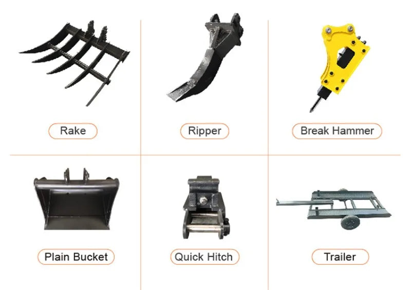 1.2 Ton Mini Digger – Compact Excavator for Construction & Engineering