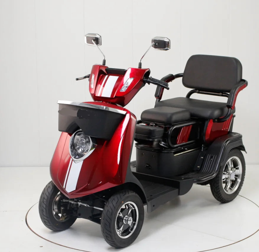 4-Wheel Electric Mobility Scooter for Seniors, Electromagnetic Brake