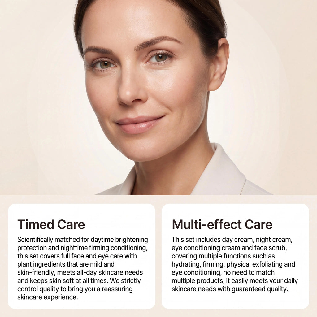 Day & Night Skincare Set – 4-Piece Brightening Barrier Repair Combo