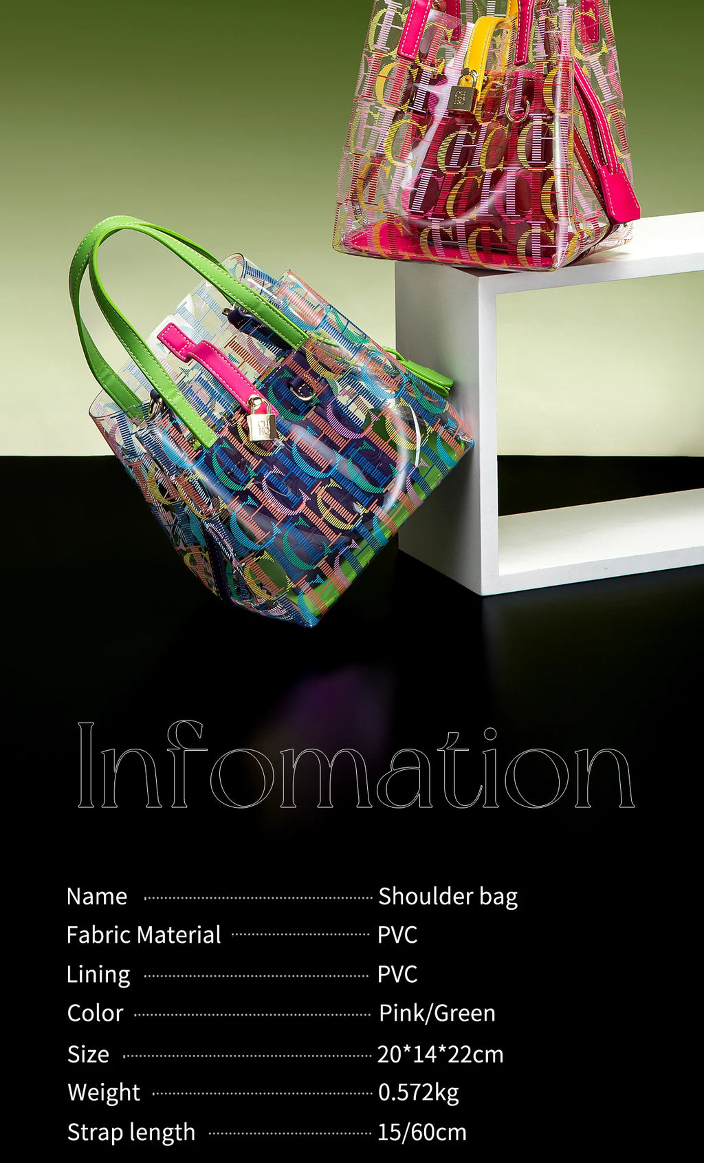 CH Transparent Luxury Shoulder Bag – Creative Personalized Fashion Design Handbag for Women 2026