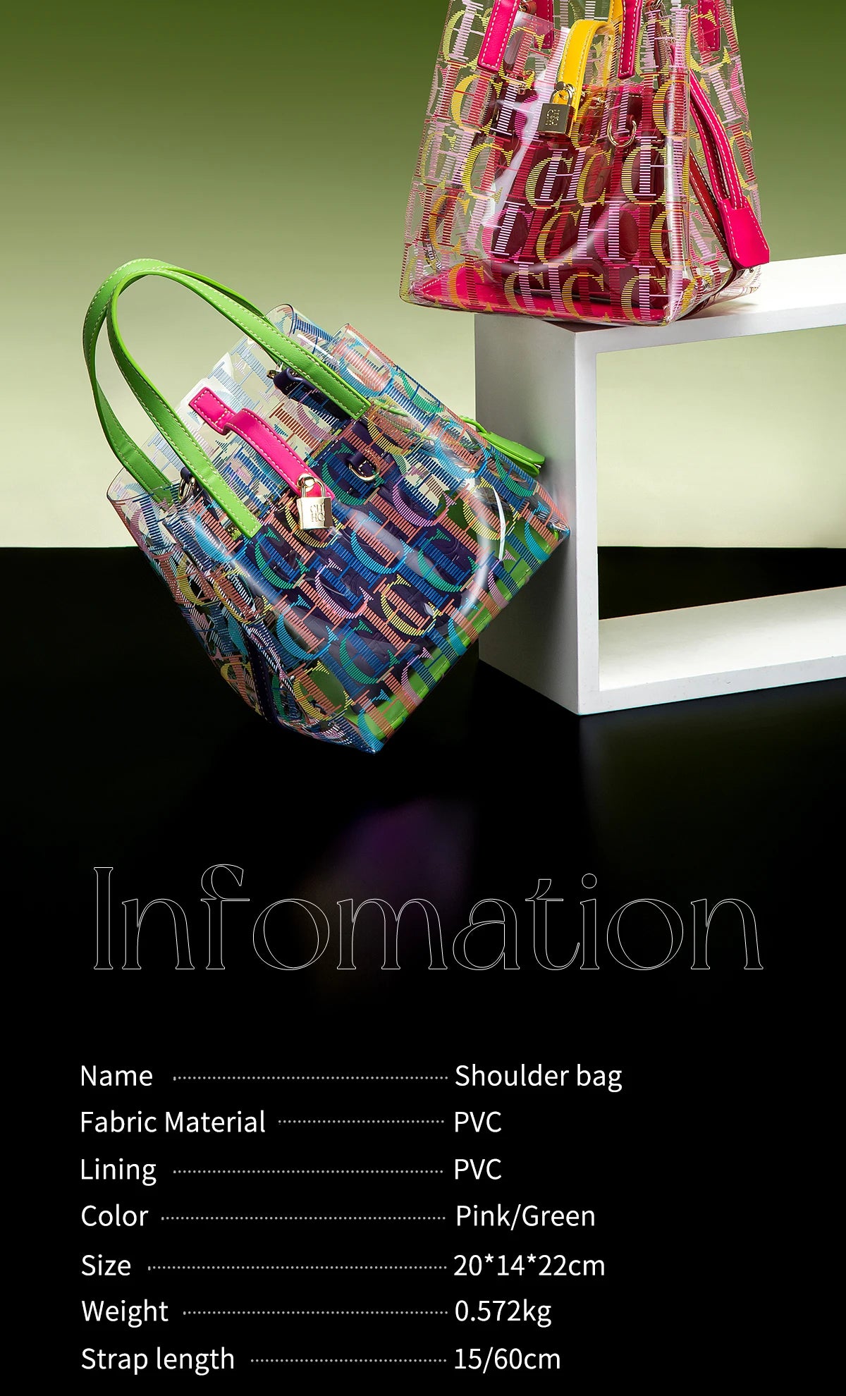 CH Transparent Luxury Shoulder Bag – Creative Personalized Fashion Design Handbag for Women 2026